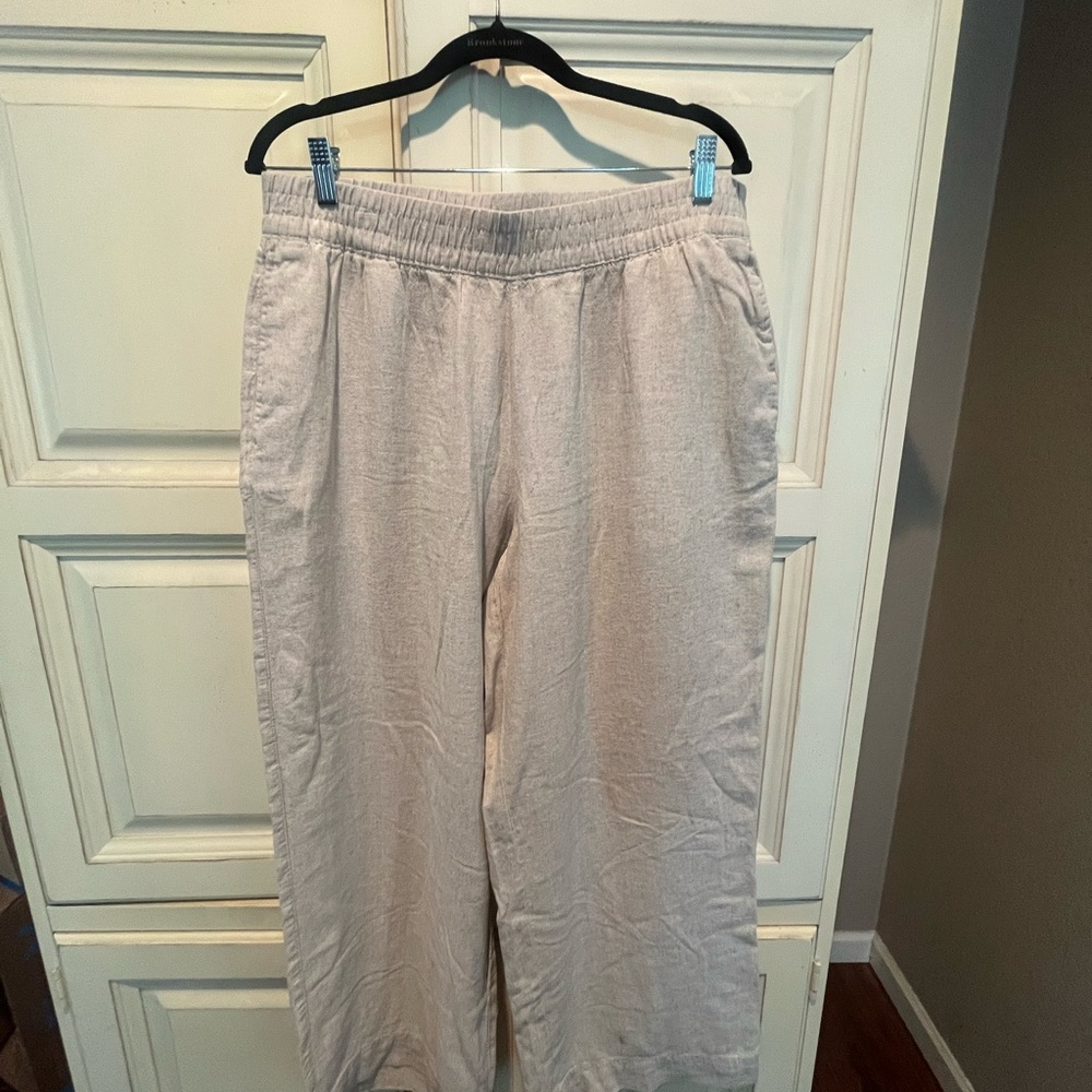 Linen Beige Pants